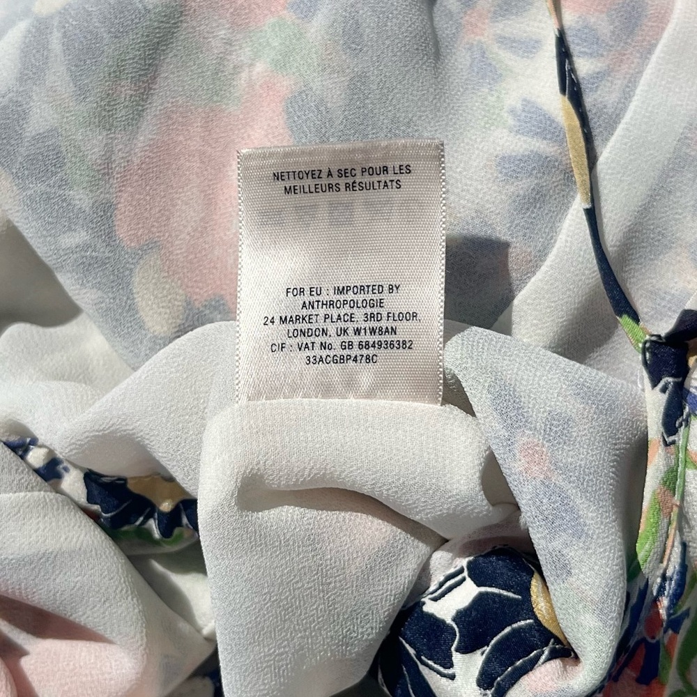 Elevenses 100% Silk Floral Jumpsuit - Picture 7 of 8